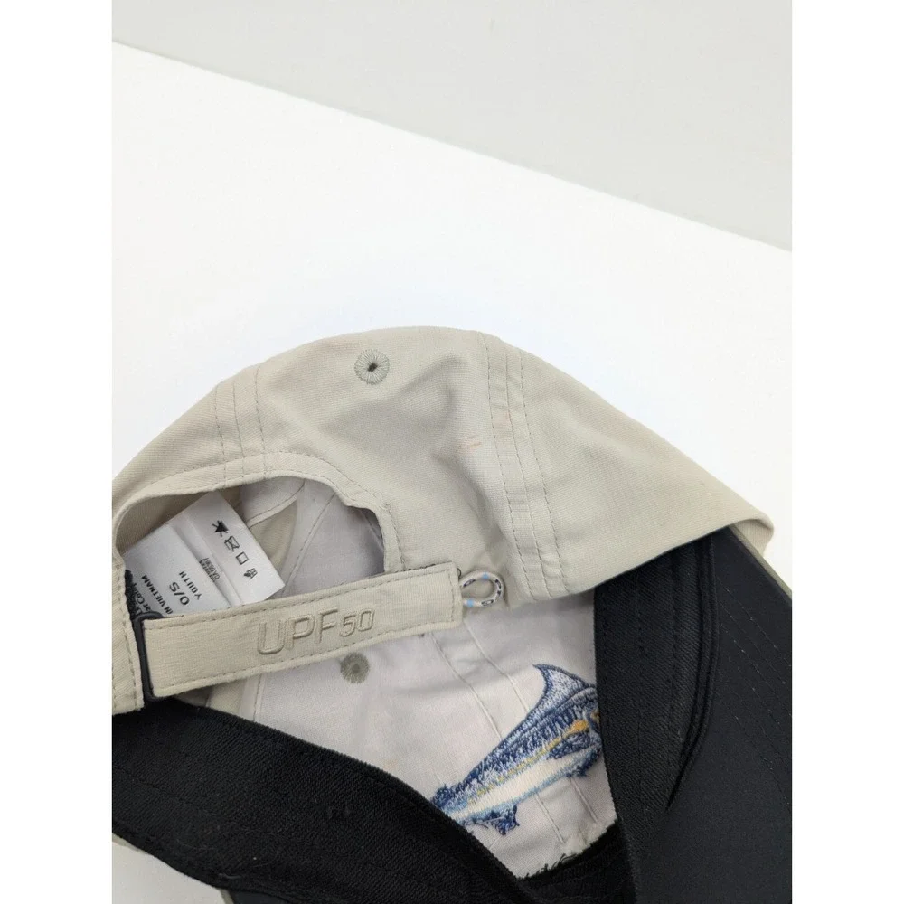 Columbia Youth Kids Marlin Sailfish UPF50 One Size Adjustable Khaki Baseball Hat - Picture 2 of 6